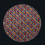 Achtbal de kleuren, dartboard met kunstkleppen dartbord<br><div class="desc">Afbeelding: traditionele kleuren van achtballen</div>