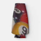 Achtbal de traditionele kleuren, flesjeskoeler (Voorkant)