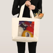 Achtbal de traditionele kleuren, grote tote bag (Voorkant (product))
