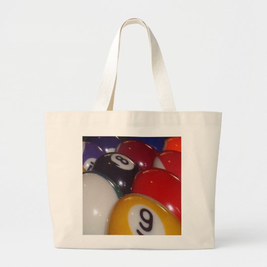 Achtbal de traditionele kleuren, grote tote bag (Voorkant)