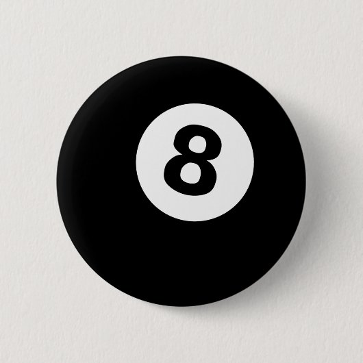achtbal ronde button 5,7 cm (Voorkant)