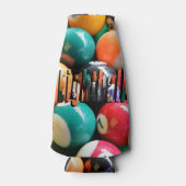 Achtballen, en Eightball Logo Stubby Holder Flesjeskoeler (Voorkant)