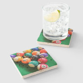 Achtballen Racked, Stenen Onderzetter (Zijkant)