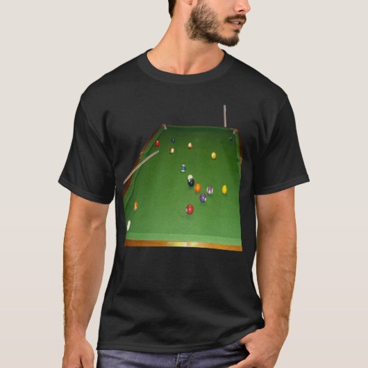 Achtbaltafel met ballen en munten, unisex-shirt t-shirt (Voorkant)