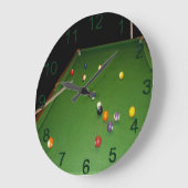 Achtbaltafel met ballen en ue, wandklok (Hoek)