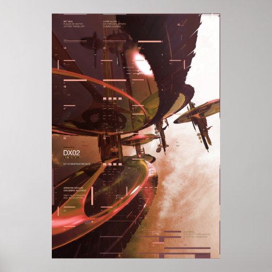achtboot poster (Voorkant)