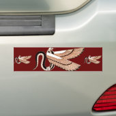 Achtend Egyptisch scharnierend symbool Bumpersticker (Op auto)