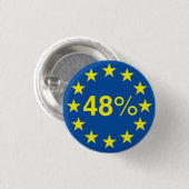 achtenveertig procent (kleine Button badge) (Voorkant /achterkant)