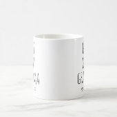 Achter-achteromaatje aangepaste zwangerschapsaanko koffiemok (Center)