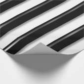 Achter Bars - Zwarte streep (foto of tweede kleur  Cadeaupapier (Hoek)