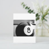 Achter de 8-Ball, acht Ball Briefkaart (Staand voorkant)