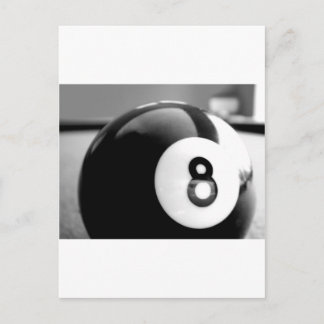 Achter de 8-Ball, acht Ball Briefkaart