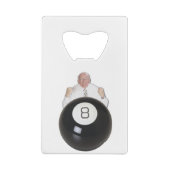 Achter de 8 Ball Creditkaart Flessenopener (Achterkant)