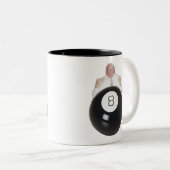 Achter de 8 Ball Tweekleurige Koffiemok (Voorkant rechts)