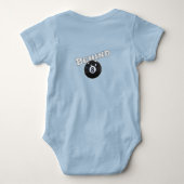 Achter de Acht Bal | Grappig "Achter de 8 Ball" Romper (Achterkant)