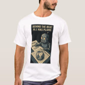 Achter de beat: A.I. heeft plannen | AI Art T-shirt (Voorkant)