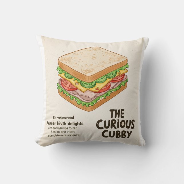 Achter de Doodles gluren Kussen (Voorkant)