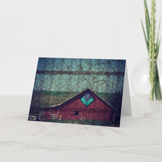 Achter de draden kaart (Voorkant)