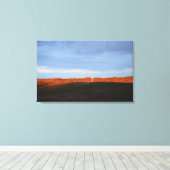 Achter de duinen bij Southwold Canvas Afdruk (Insitu (Houten vloer))