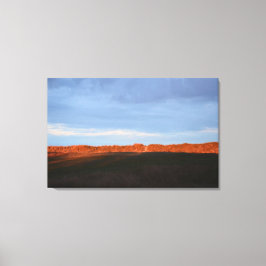 Achter de duinen bij Southwold Canvas Afdruk