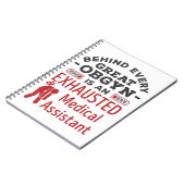 Achter de geweldige OBGYN-assistent Notitieboek (Linkerzijde)