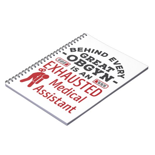 Achter de geweldige OBGYN-assistent Notitieboek (Linkerzijde)