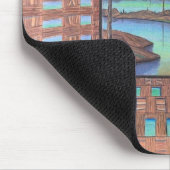 Achter de houttekeningen muismat (Hoek)