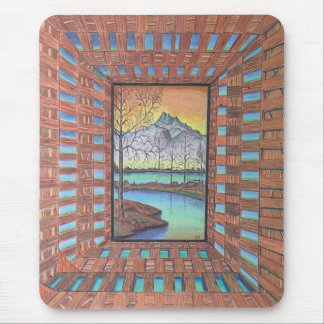 Achter de houttekeningen muismat