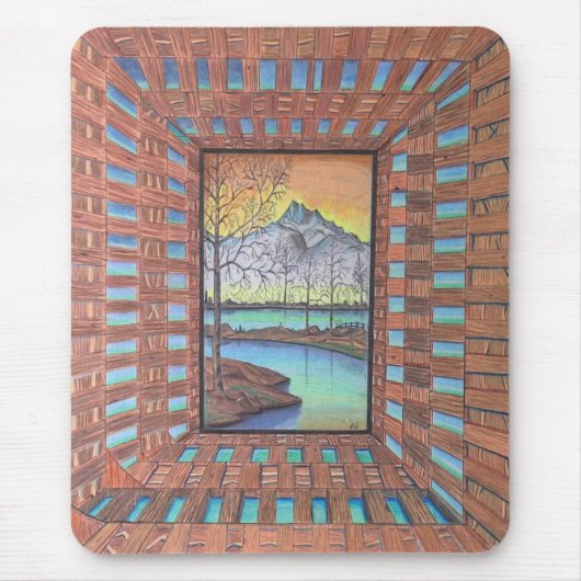 Achter de houttekeningen muismat (Voorkant)