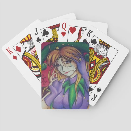 Achter de maskerspeelkaarten pokerkaarten (Achterkant)