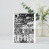 Achter de muren briefkaart (Staand voorkant)