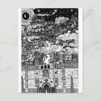 Achter de muren briefkaart