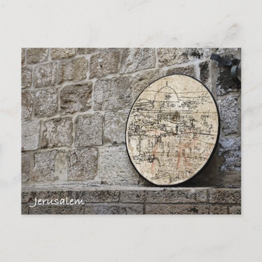 Achter de muren briefkaart (Voorkant)