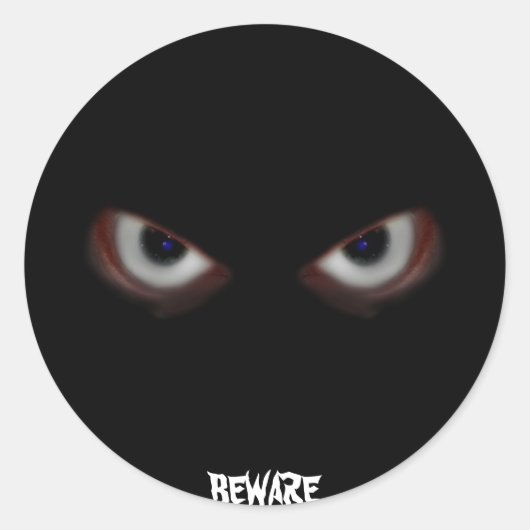 ACHTER DE OGEN VAN HET OOGPUNT RONDE STICKER (Voorkant)