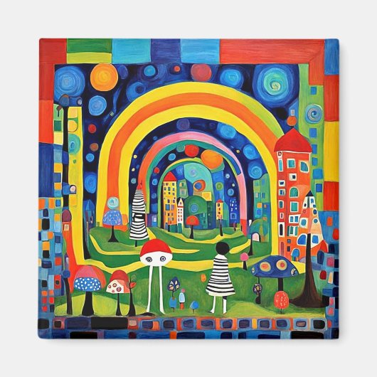 Achter de Regenboog Magneet (Voorkant)