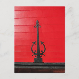 Achter de rode deur? briefkaart