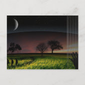 Achter de schermen briefkaart (Voorkant)