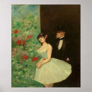 Achter de schermen - Jean-Louis Forain Fine Art Poster