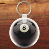 Achter de sleutelketen met acht kogelbiljarten met sleutelhanger (Voorkant)