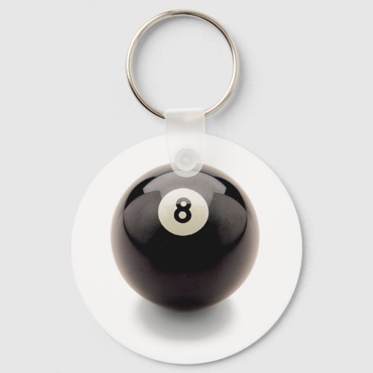 Achter de sleutelketen met acht kogelbiljarten met sleutelhanger (Voorkant)