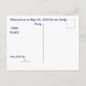 ACHTER DE UITNODIGING VOOR DE RACE (Achterkant)