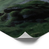 Achter de Veil van Seljalandsfoss Poster (Hoek)