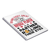 Achter elk fantastisch Gezegde voor grappige Bridg Notitieboek (Rechterzijde)