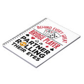 Achter elk fantastisch Gezegde voor grappige Bridg Notitieboek (Linkerzijde)