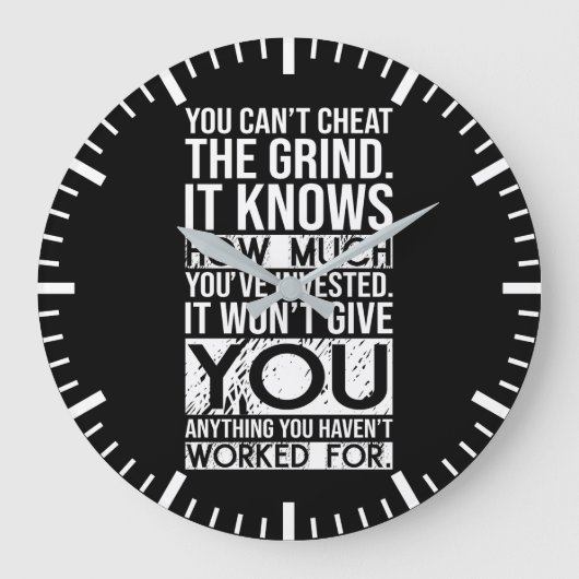 Achter elk geslaagd Man zit vrouw die ik je vertel Grote Klok (Voorkant)