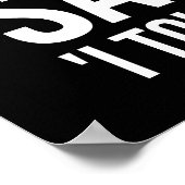 Achter elk geslaagd Man zit vrouw die ik je vertel Poster (Hoek)