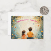 Achter elk geweldig kind staat een nog geweldigere notitiekaartje (Voorkant / Achterkant in situ)