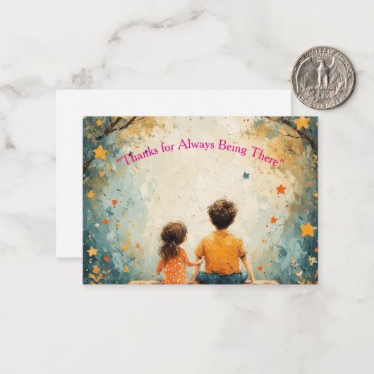 Achter elk geweldig kind staat een nog geweldigere notitiekaartje (Voorkant / Achterkant in situ)