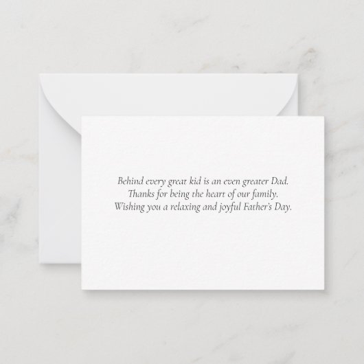 Achter elk geweldig kind staat een nog geweldigere notitiekaartje (Achterkant)