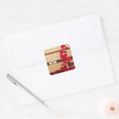 Achter elk goed Kind bevindt zich een GREAT MOM Vierkante Sticker (Envelop)